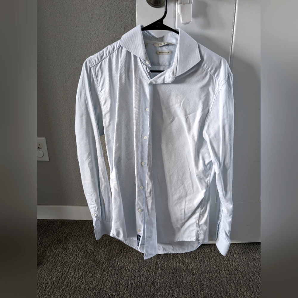 Suitsupply Blue Egyptian Cotton Dress Shirt